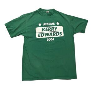 Vintage John Kerry John Edwards
2004 AFSCME‎ Presidential
Democrats Tee Sz Large